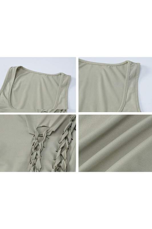 Braided Long Skirt Set