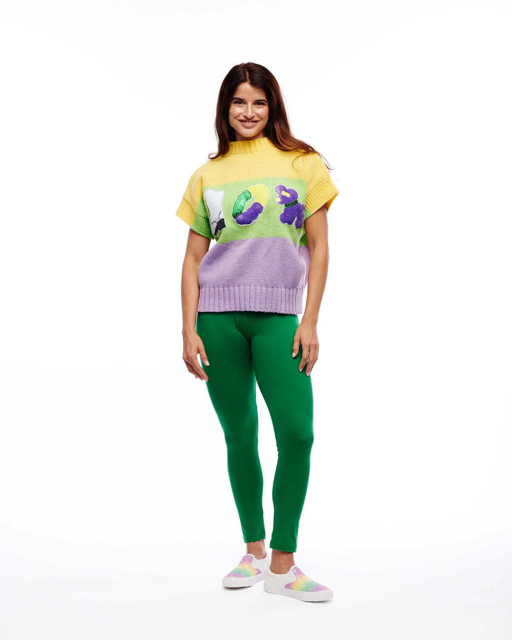 Mardi Gras Icon Sweater Vest