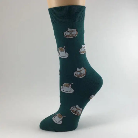 Coffee and Beignet Socks