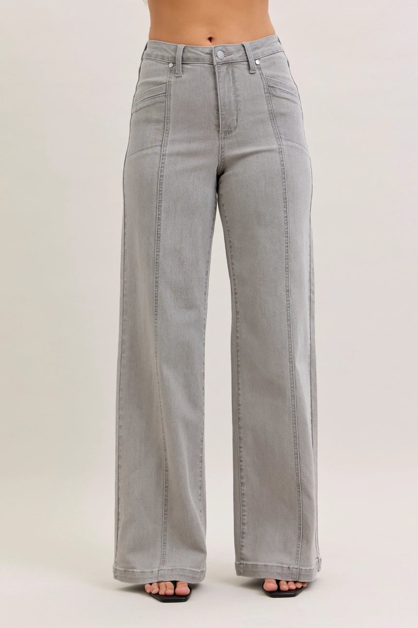 Judy Blue Gray High waist Retro Wide