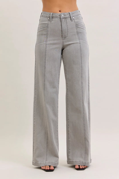Judy Blue Gray High waist Retro Wide