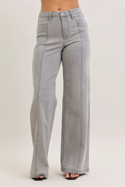 Judy Blue Gray High waist Retro Wide