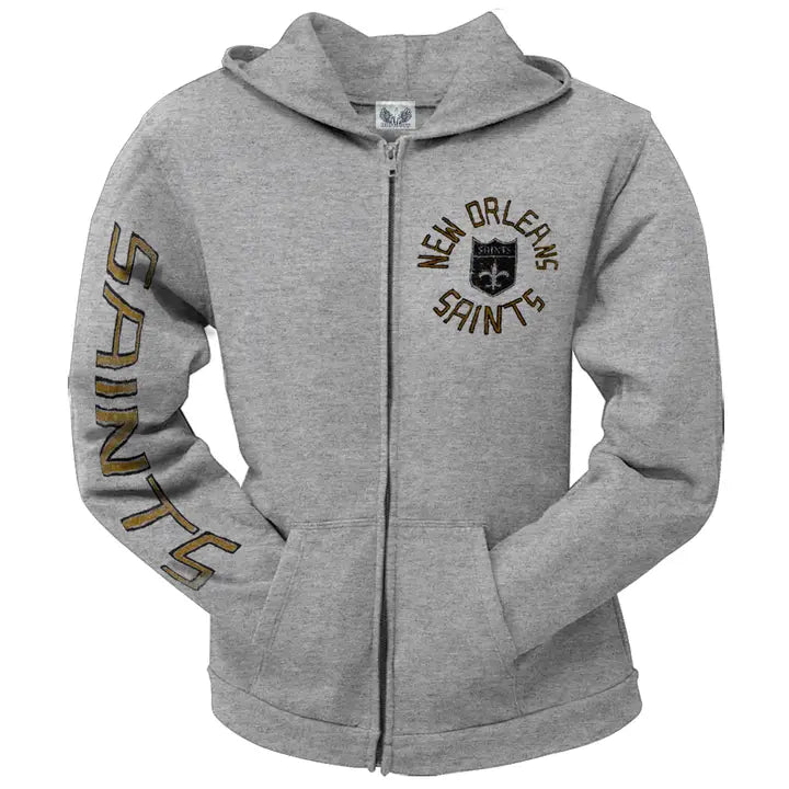 New Orleans Saints - Sunday Women's Juniors Zippered Hoodie