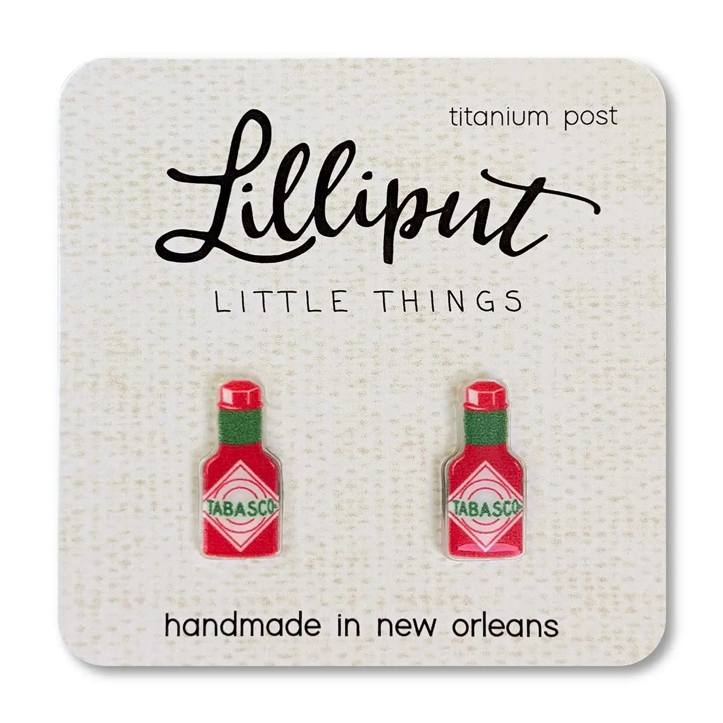 Tabasco® Hot Sauce Earrings // Louisiana
