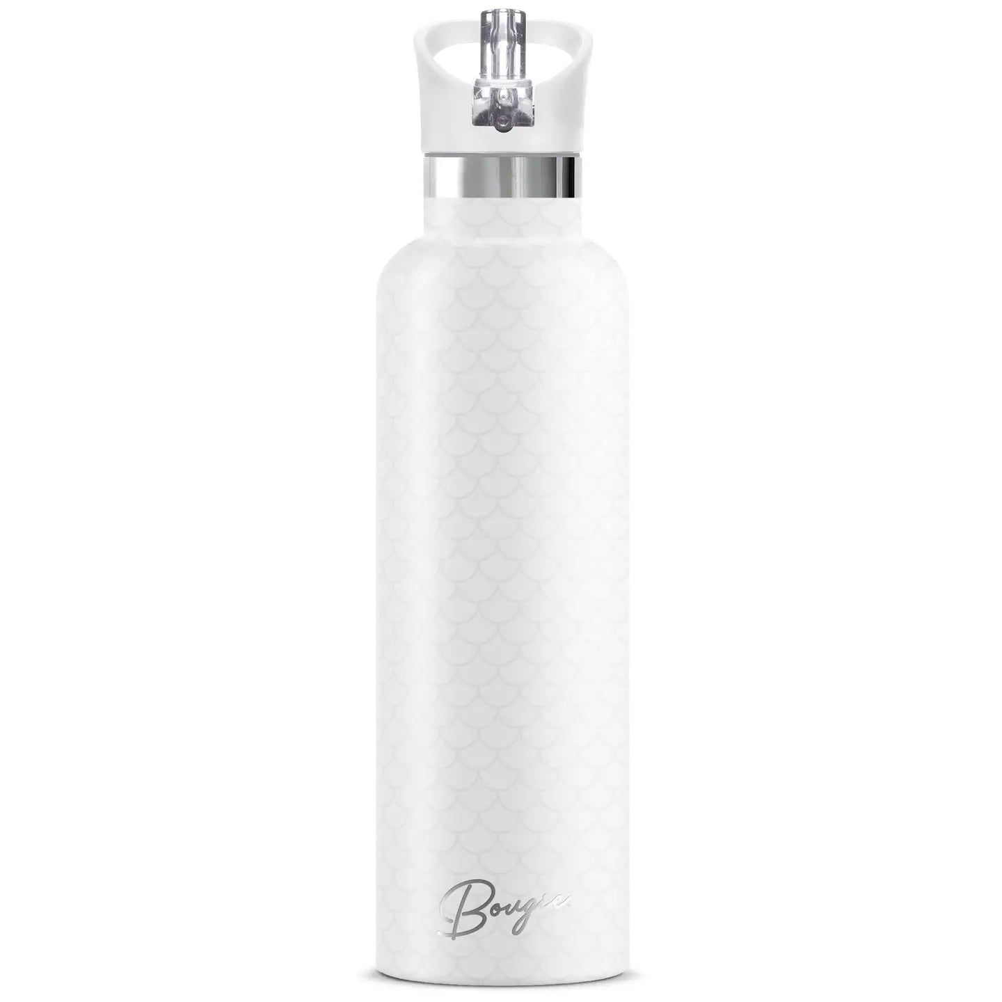 Mermaid Gloss Scales 25 oz Insulated Water Bottle White