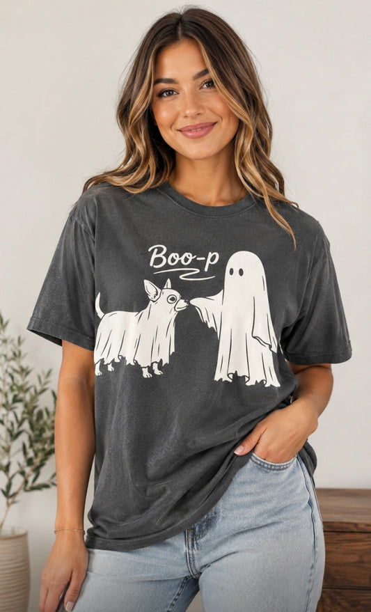 Boo-P Ghost Dog Halloween Tee