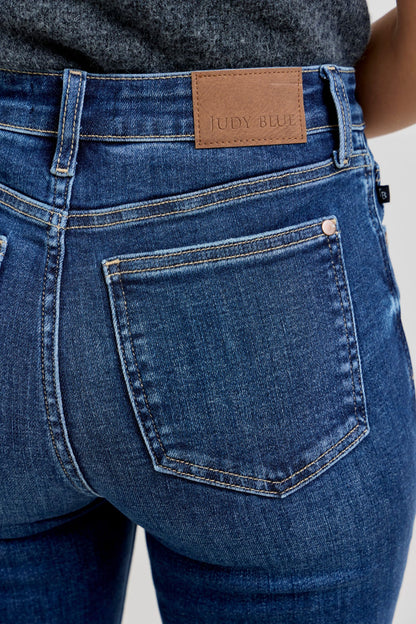 Judy Blue High Waist Trouser Flare Denim Jeans  Petite