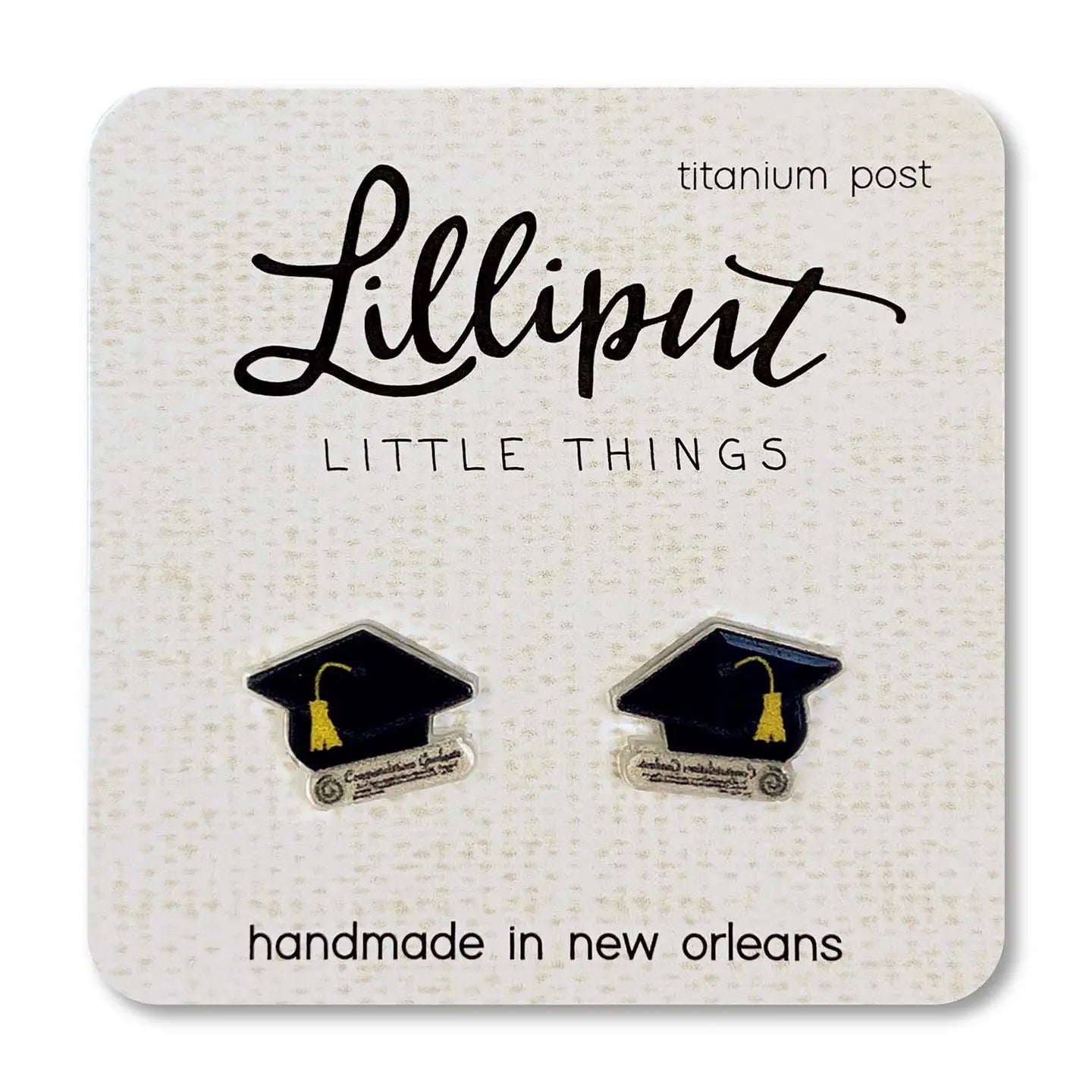 Graduation Cap Earrings