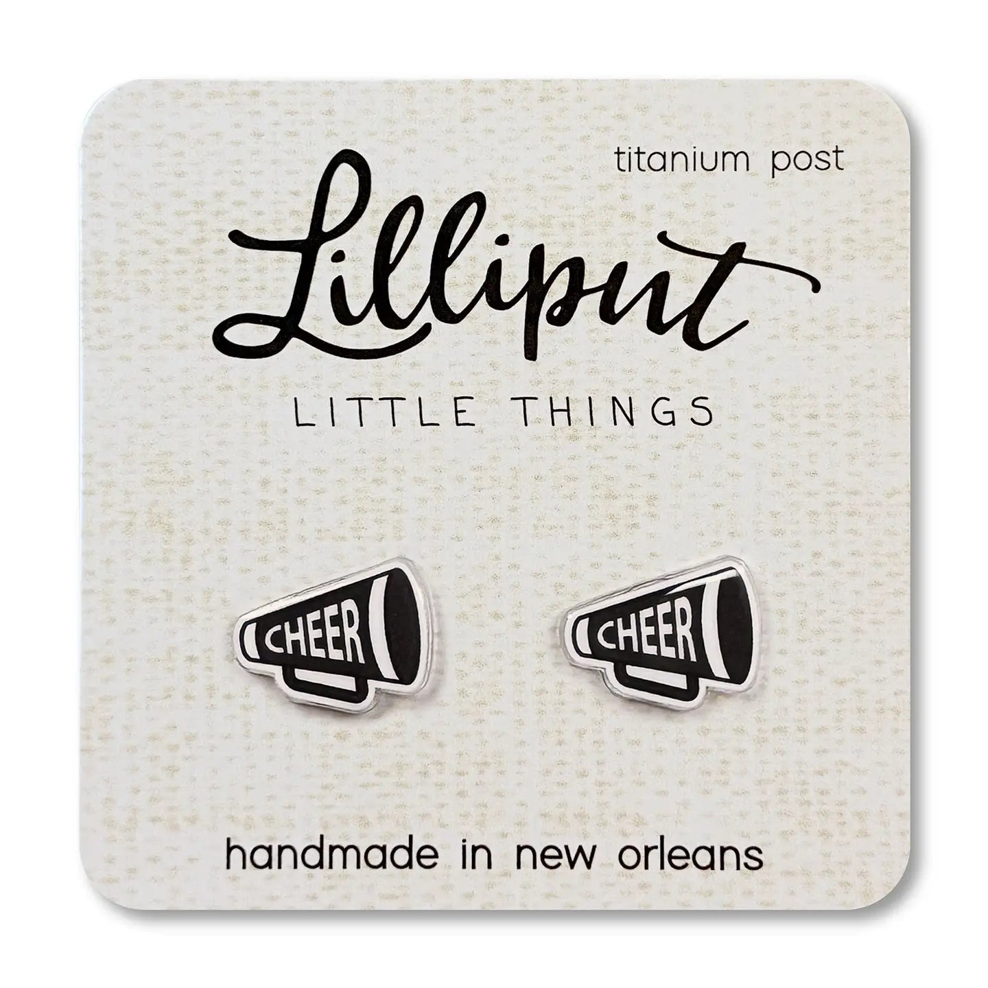 Cheer Megaphone Earrings