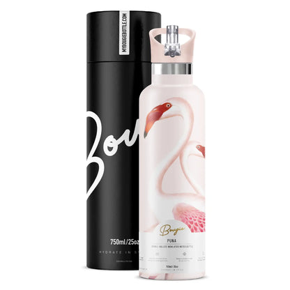 Puna Flamingo Nostalgia 25 oz Insulated Water Bottle
