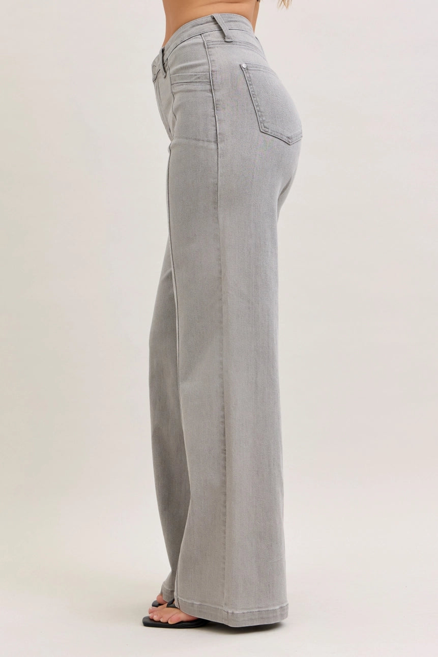 Judy Blue Gray High waist Retro Wide